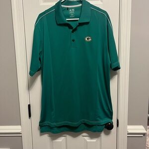 Green Bay Packers — Adidas Climalite Golf Polo Shirt - Size Men's Large